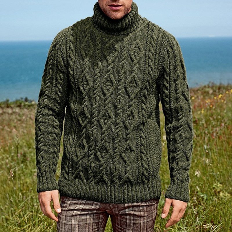 Crocheted thick wool sweater - Image 3