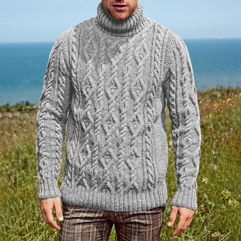 Crocheted thick wool sweater - Image 5