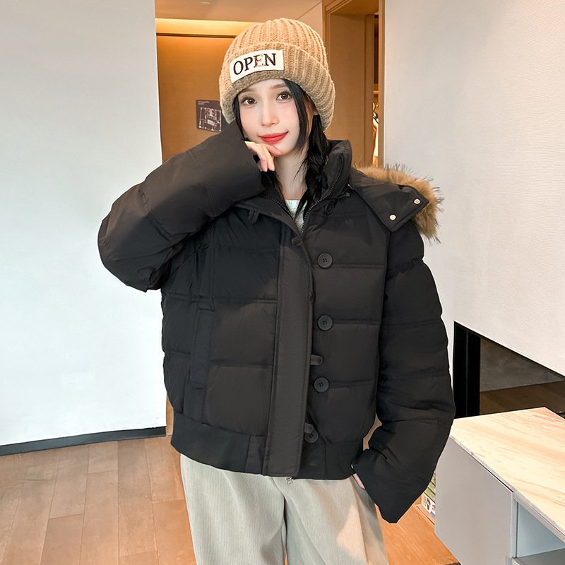 Workwear Parka Cotton-padded Clothes For Women Thick Warm Jacket - Image 6