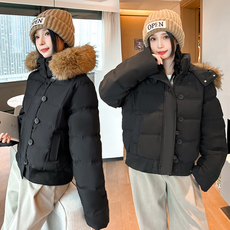 Workwear Parka Cotton-padded Clothes For Women Thick Warm Jacket - Image 2