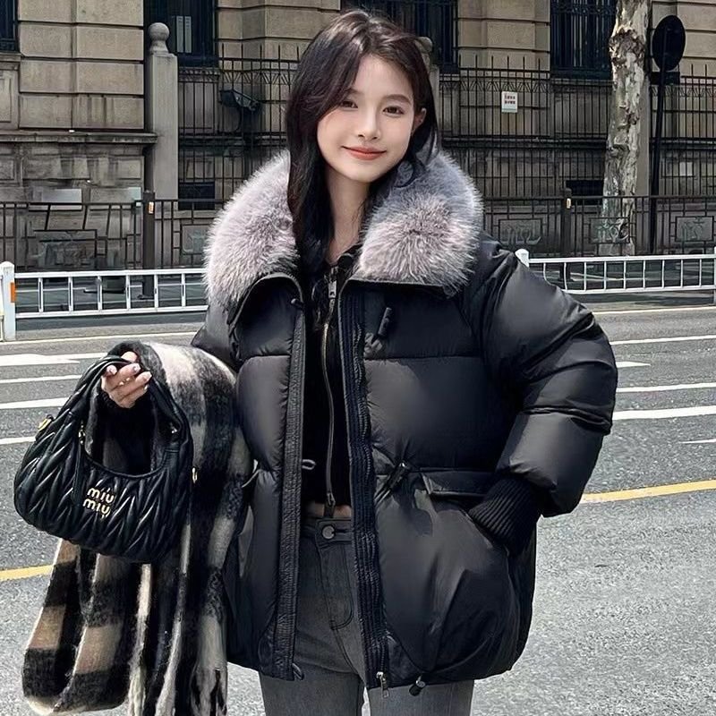 Korean Style Loose Lapels Sense Puffer Jacket Coat - Image 6