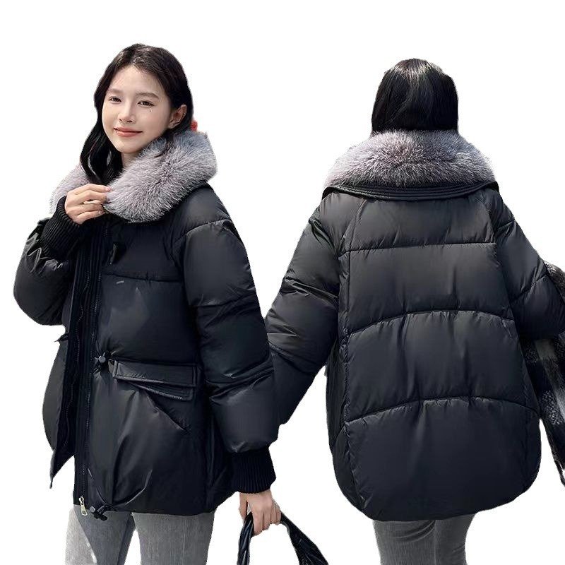 Korean Style Loose Lapels Sense Puffer Jacket Coat - Image 5